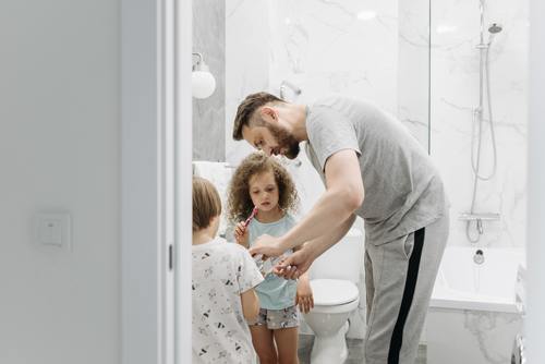 Inred familjens badrum funktionellt